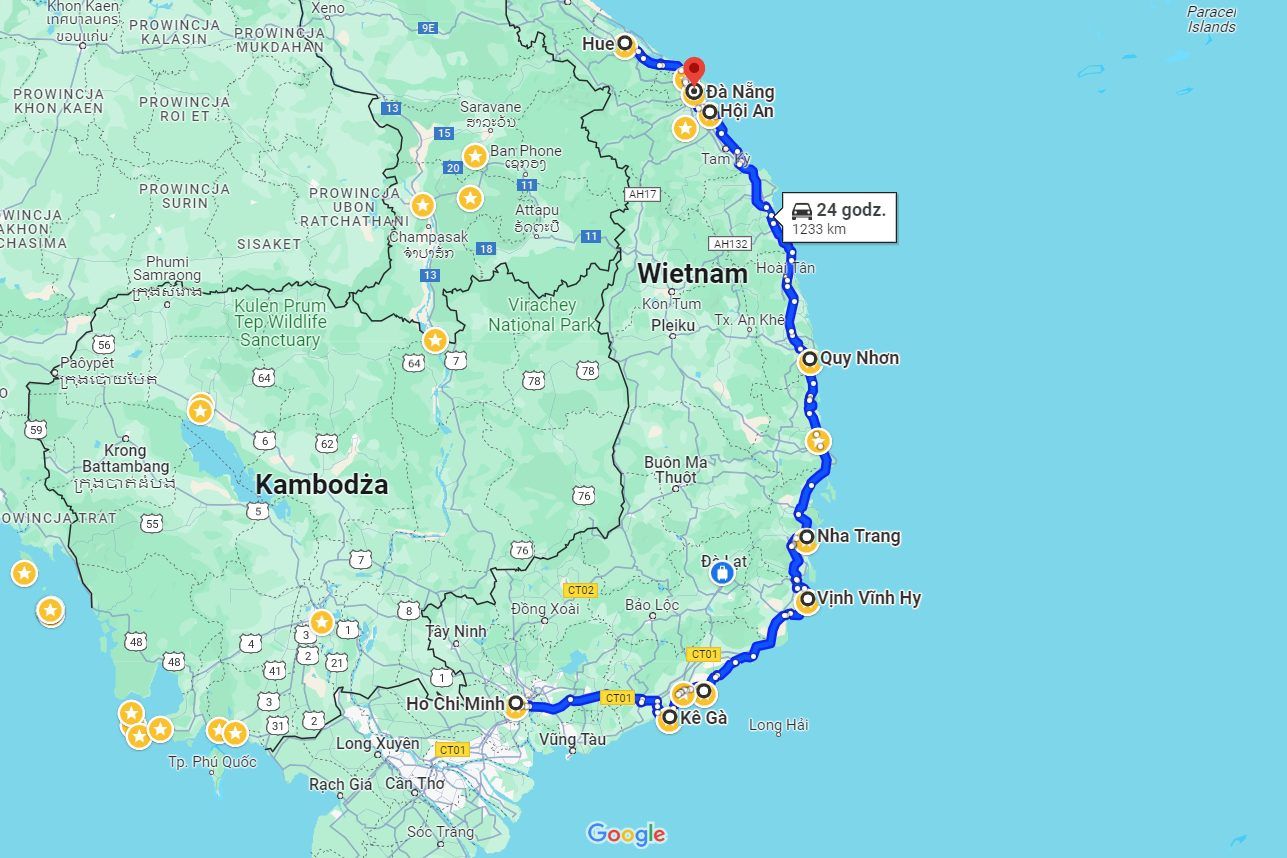 Motocyklem przez Wietnam, czyli nasza trasa z Sajgonu do Da Nang