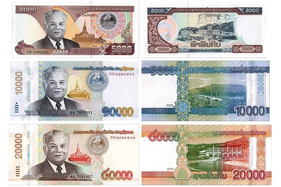 Laos currency Denominations