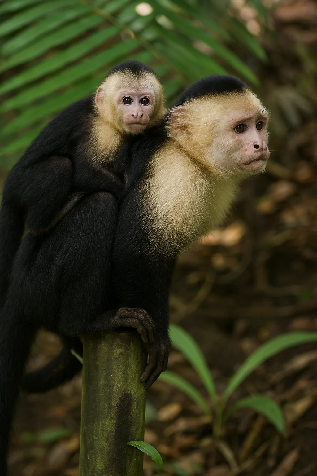małpy kapucynki - matka z dzieckiem - Park Narodowy Manuel Antonio