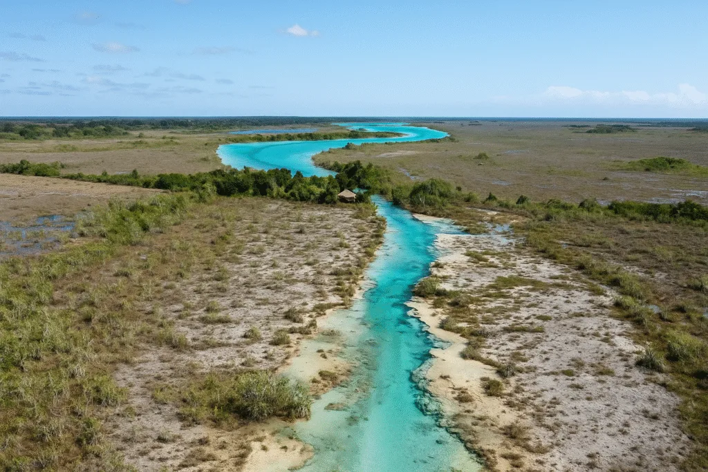 Laguna Bacalar - Los Rapodos z drona