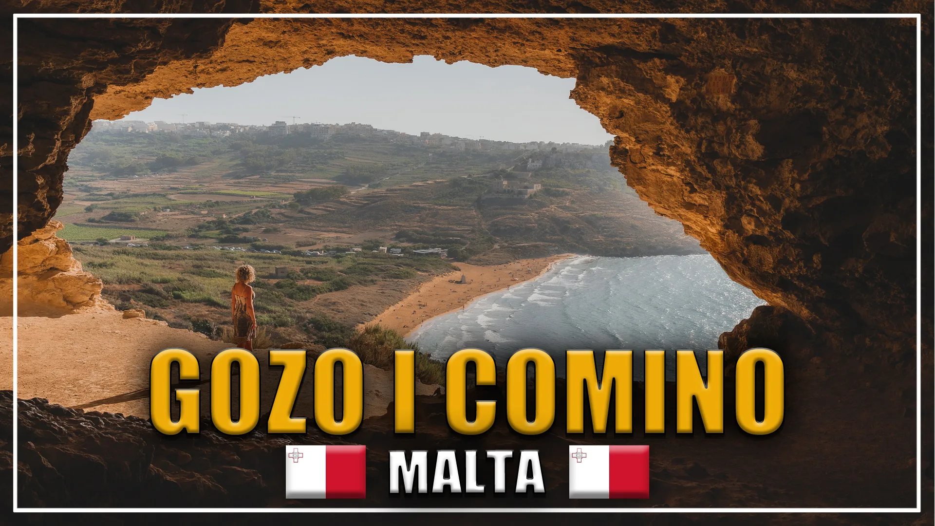 Jaskinia Tal-Mixta z widokiem na Ramla Bay