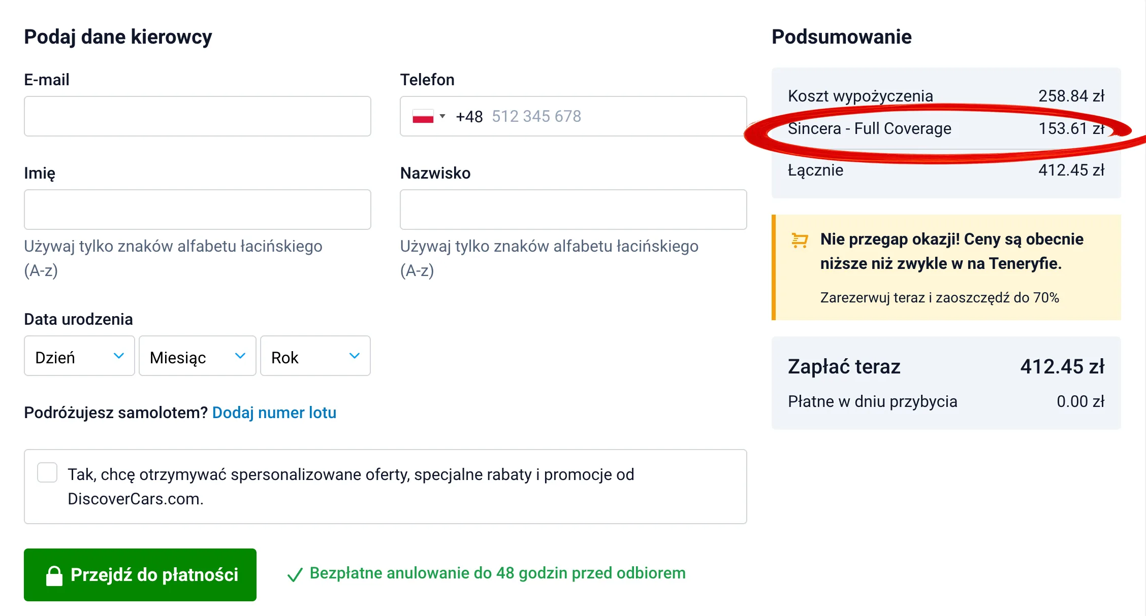 Wynajem auta Teneryfa – lotnisko, karty, depozyt. Co musisz wiedzieć