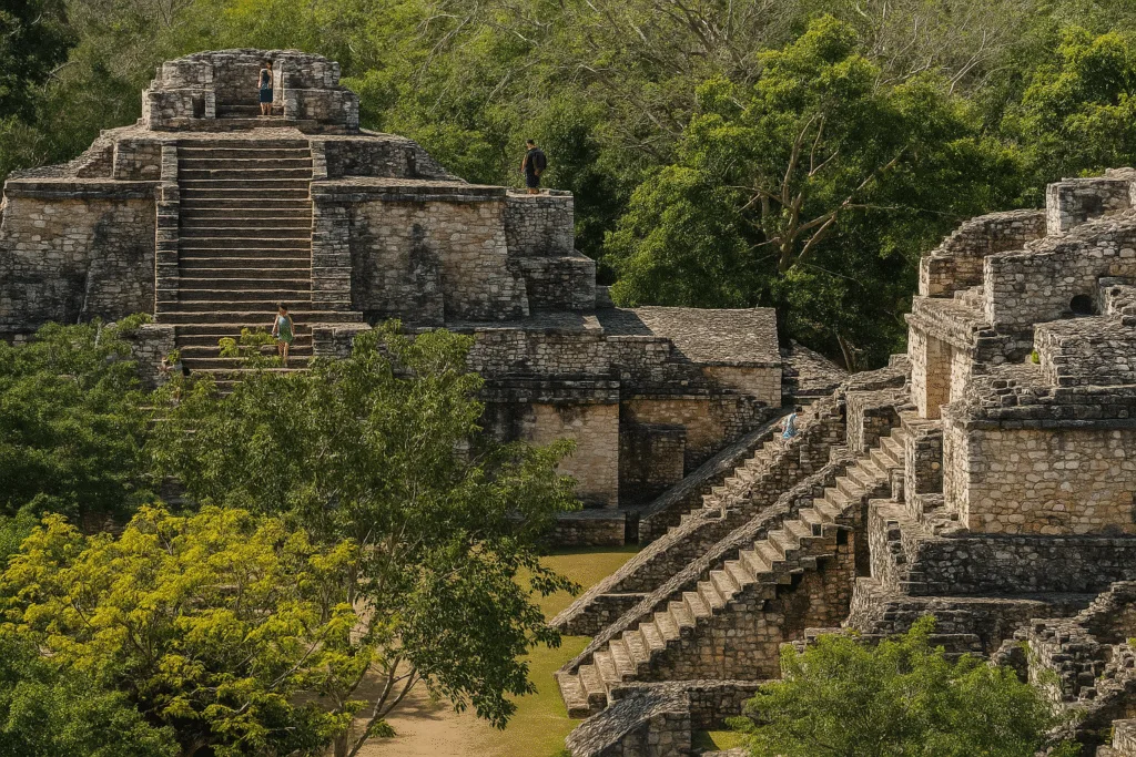 Ruiny Ek Balam, Starożytne budowle Majów