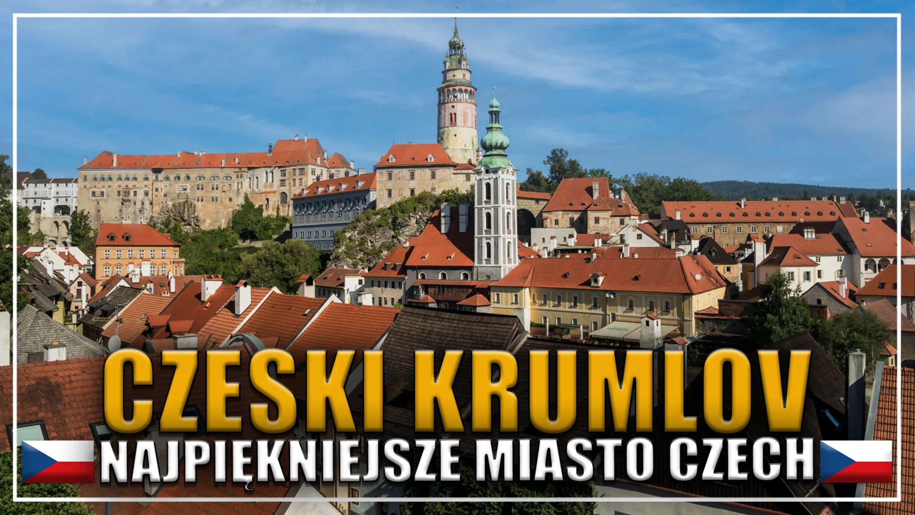 czeski krumlov - wydok na panoramę starówki