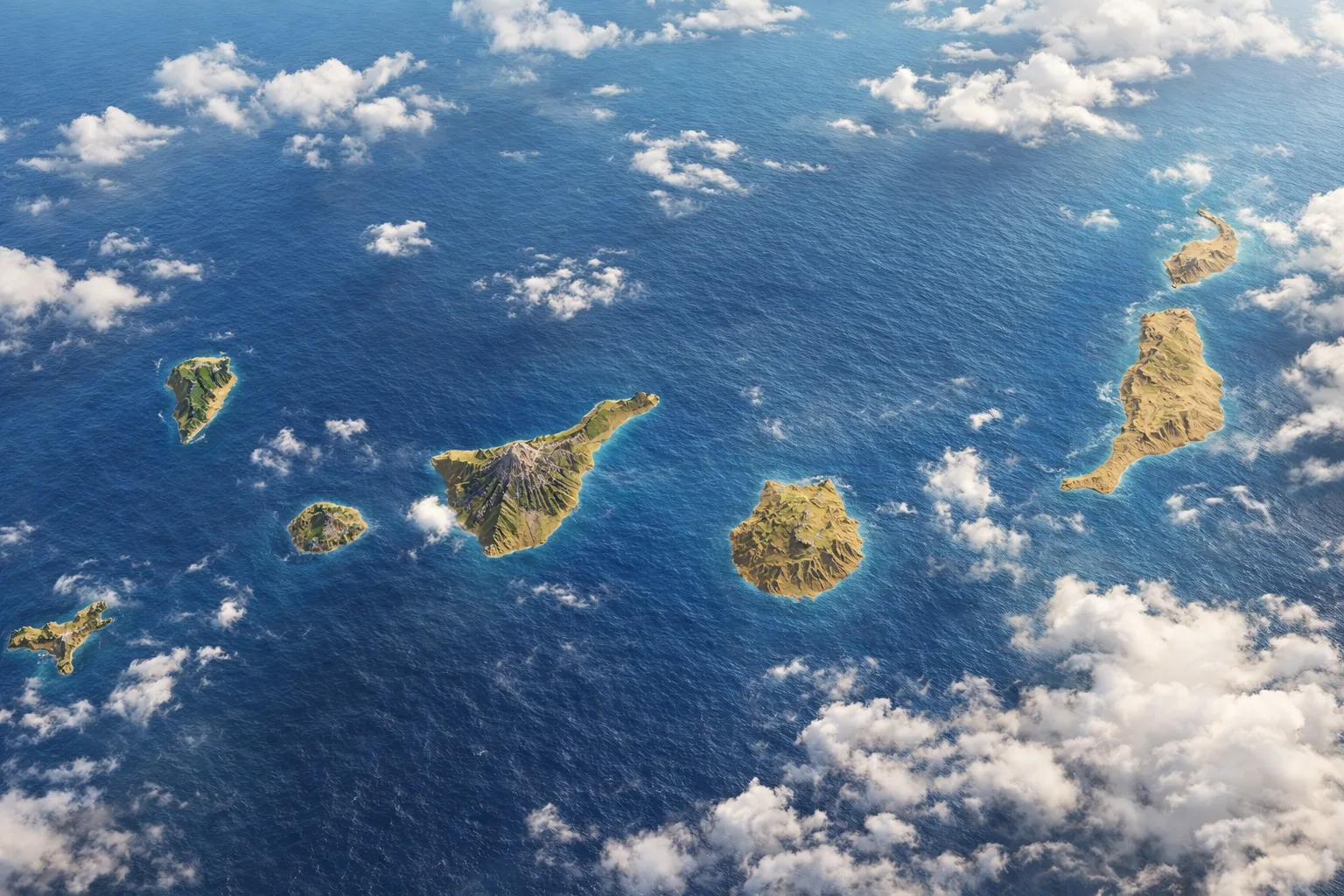 mapa wysp kanaryjskich