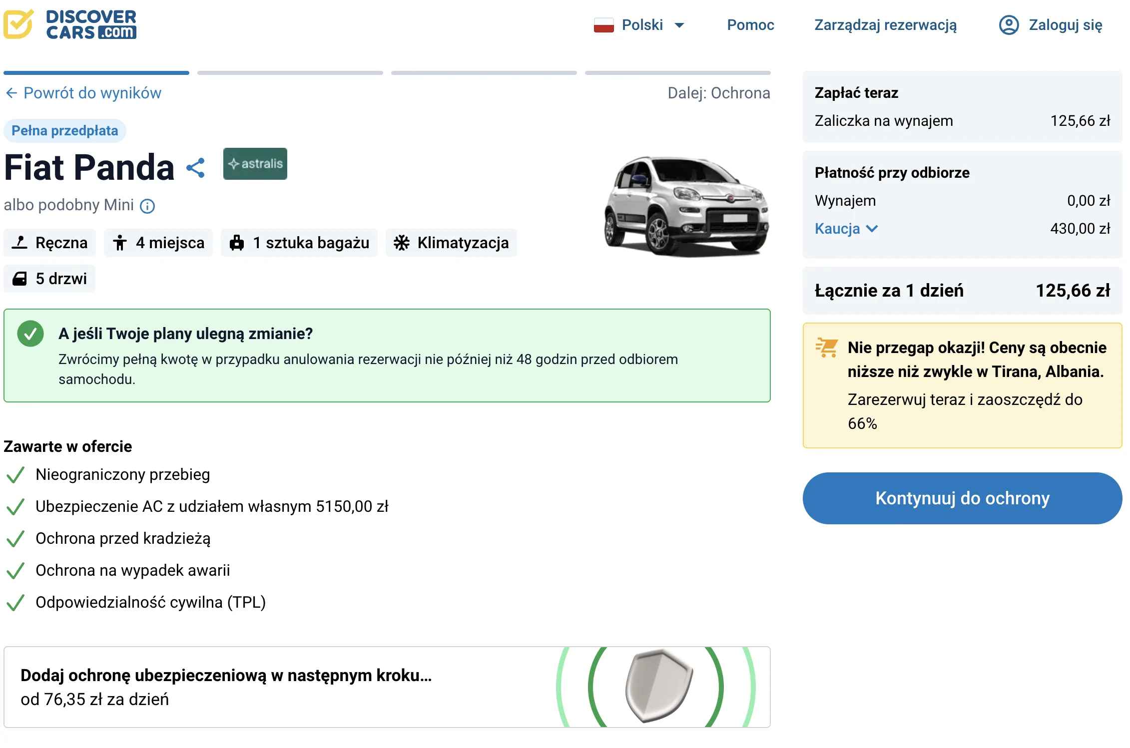 Tani wynajem auta w Albanii – Tirana, Wlora i Saranda