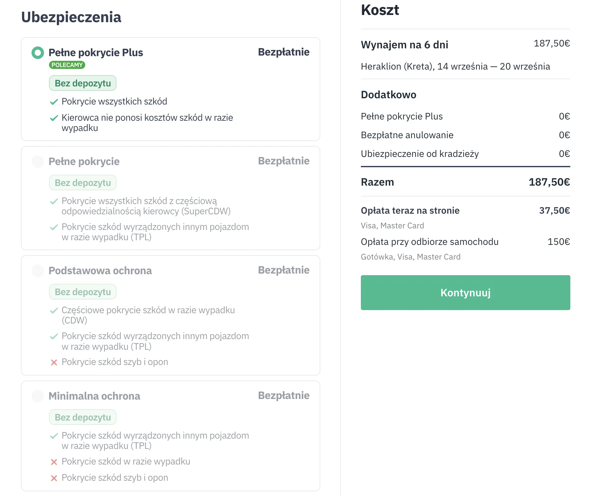 Wynajem auta na Krecie